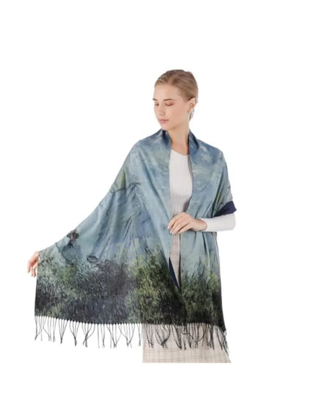 Scarf Shawl Wraps for Women Pashmina Soft Cashmere Scarf Printed Large Blanket